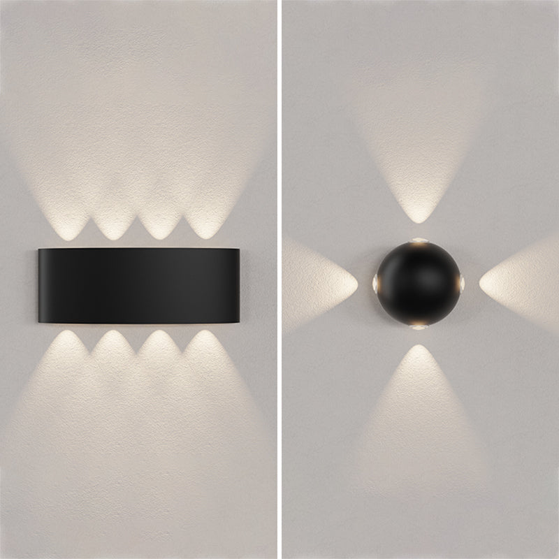 Géométrie des lumières murales de style moderne.