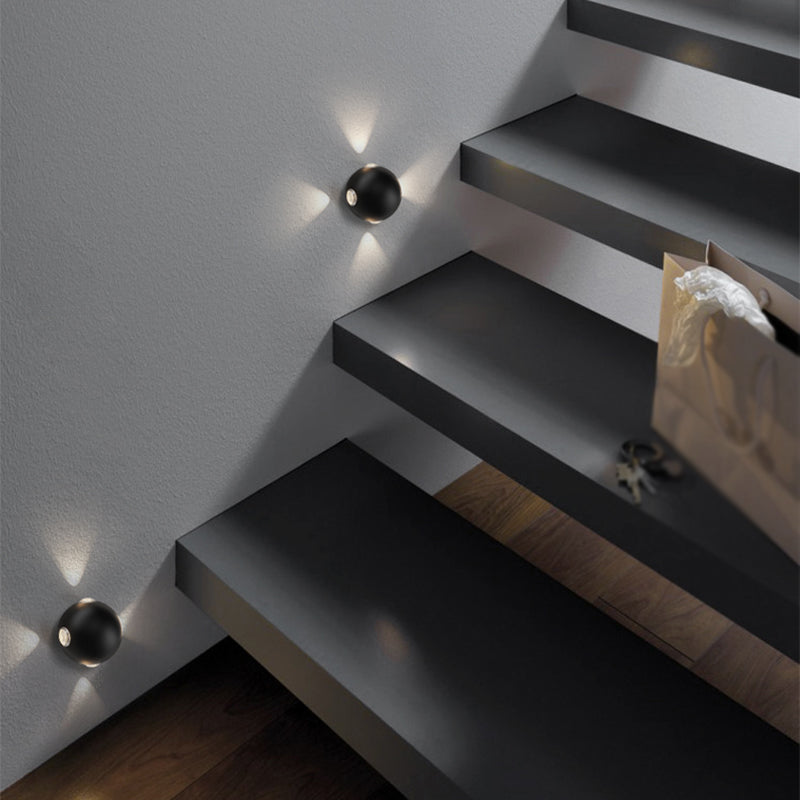 Géométrie des lumières murales de style moderne.