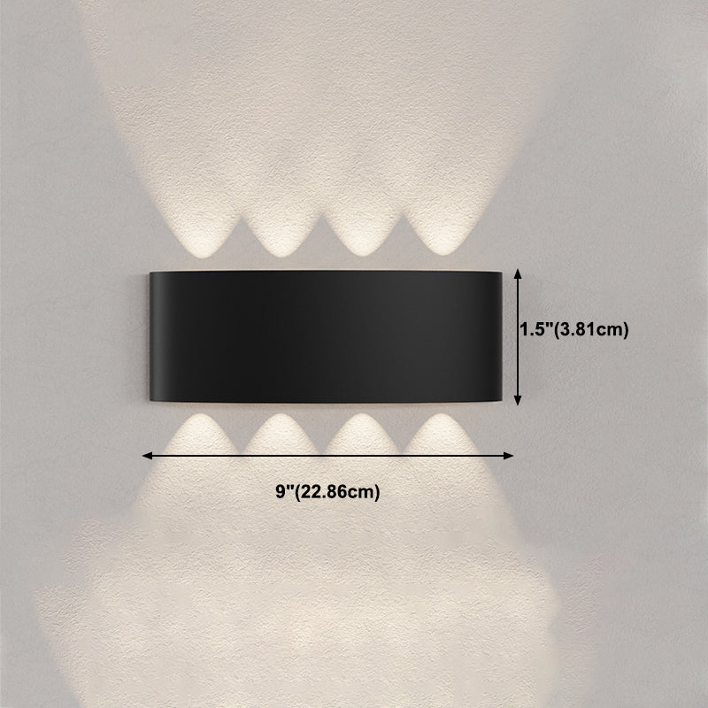 Géométrie des lumières murales de style moderne.