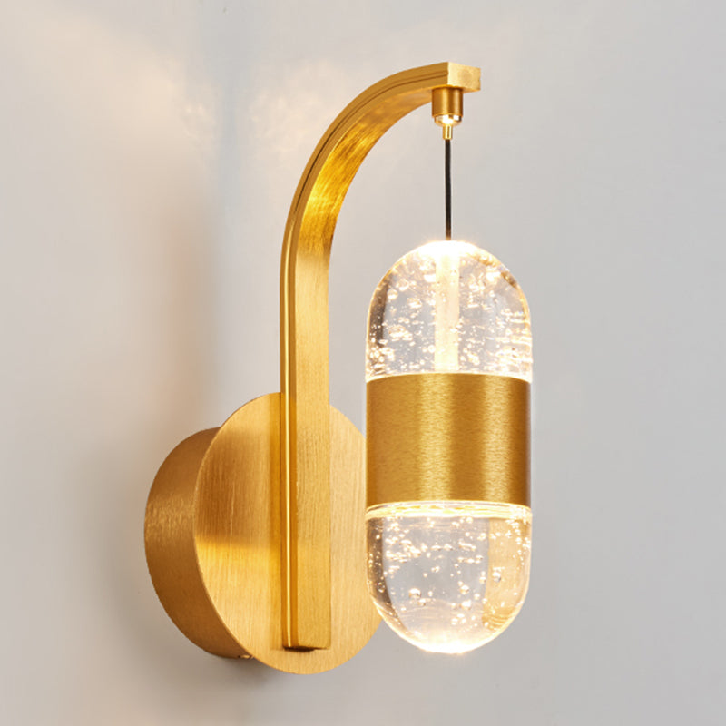 Éclairage de mur de style postmoderne à 1 lumière à 1 lumière pour chambre à coucher