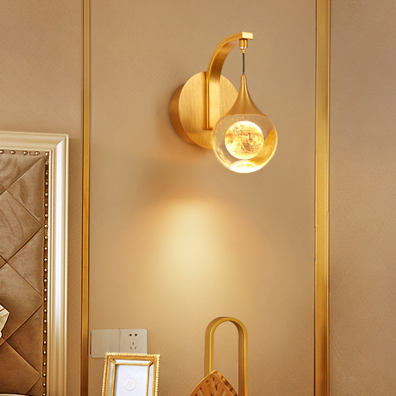 Éclairage de mur de style postmoderne à 1 lumière à 1 lumière pour chambre à coucher