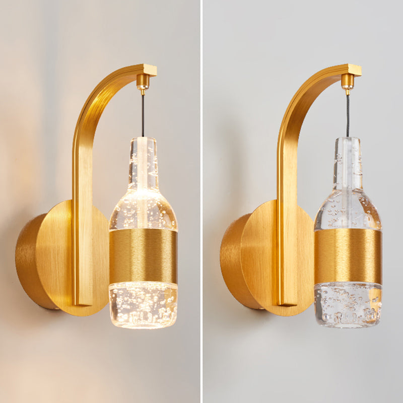 Éclairage de mur de style postmoderne à 1 lumière à 1 lumière pour chambre à coucher