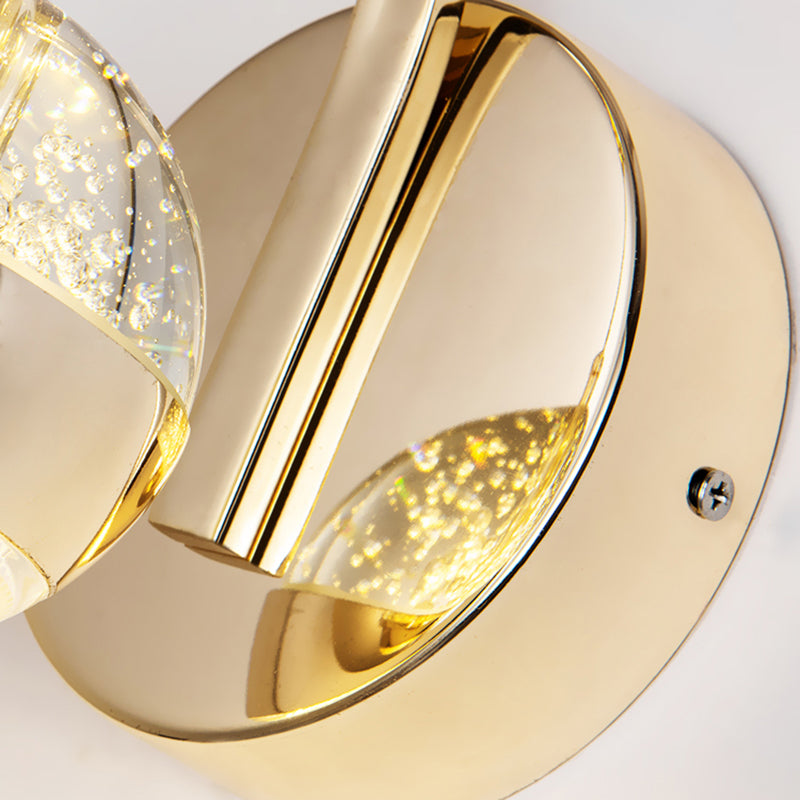 Éclairage de mur de style postmoderne à 1 lumière à 1 lumière pour chambre à coucher