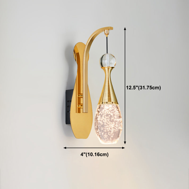 Éclairage de mur de style postmoderne à 1 lumière à 1 lumière pour chambre à coucher