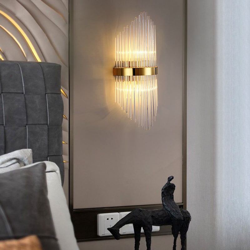 Forme géométrique Crystal Light Style moderne 2 lumières