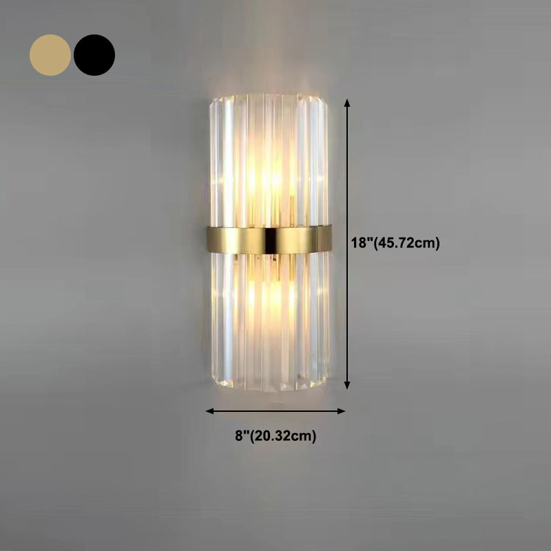 Forme géométrique Crystal Light Style moderne 2 lumières