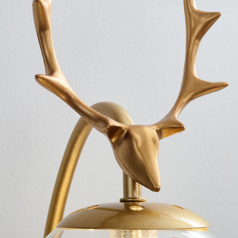 Forme de bille Lumière de mur de verre Style moderne 1 lumière lumineuse lumière murale