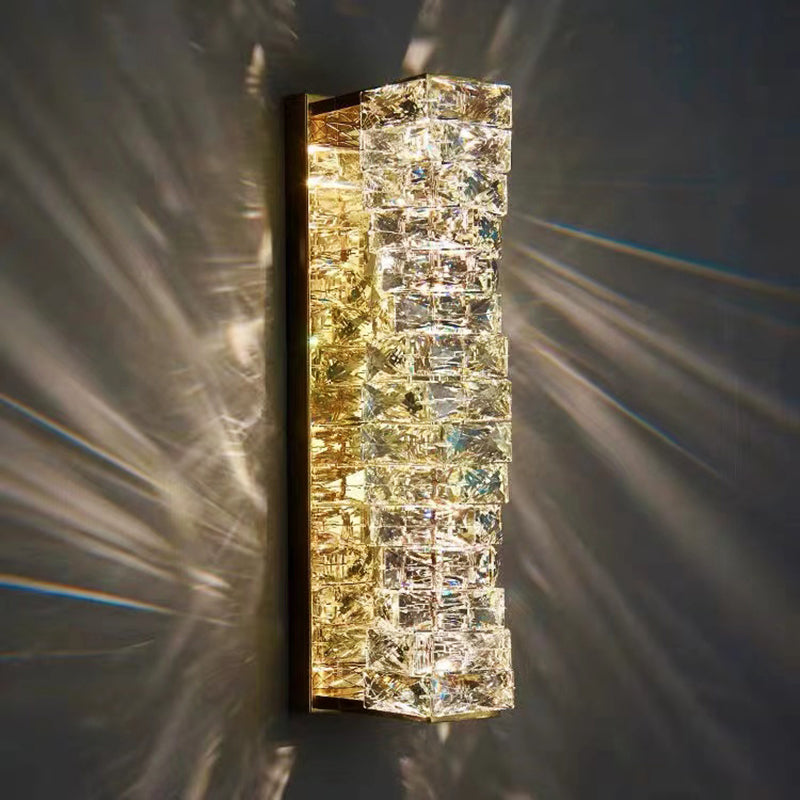 Ligera de pared de cristal de estilo de pared de tira múltiple de luz para el comedor para comedor