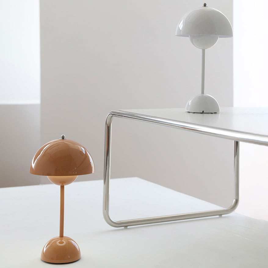 Halbkreis-Schlafzimmertischlampe Harz Minimalistische Nachttischlampe