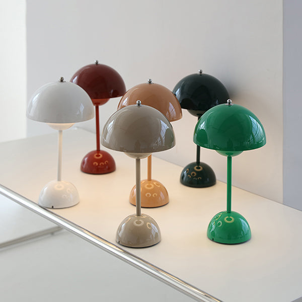 Halbkreis-Schlafzimmertischlampe Harz Minimalistische Nachttischlampe