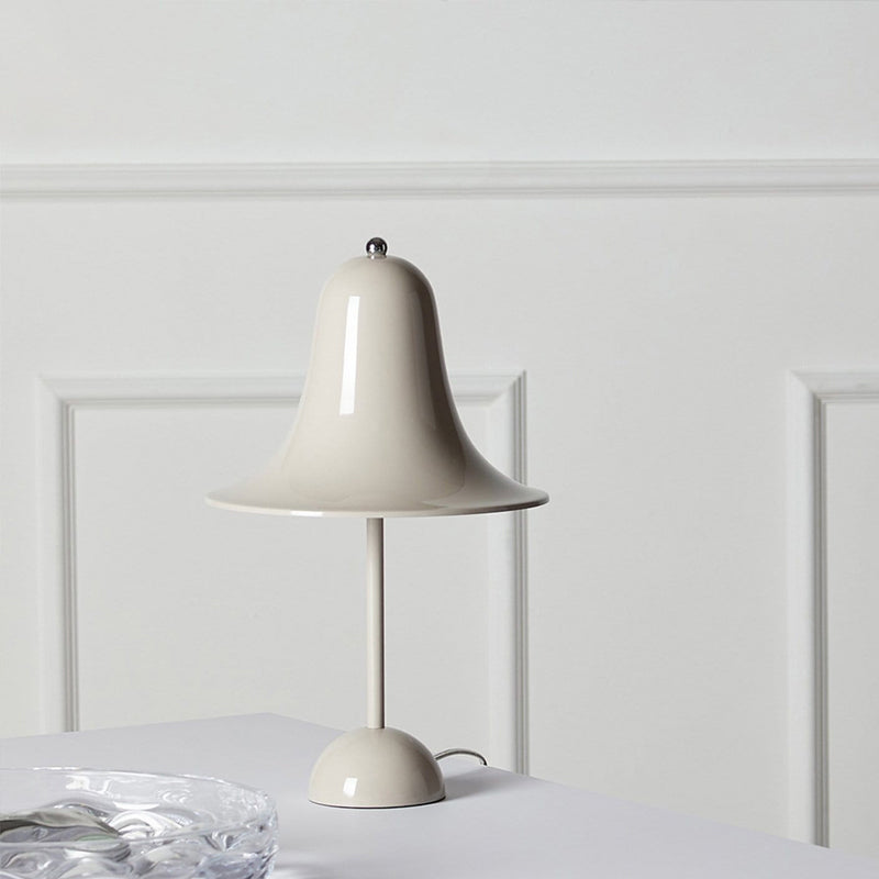Minimalist Style Night Table Lamp Metal Hat Shape Bedroom Table Light