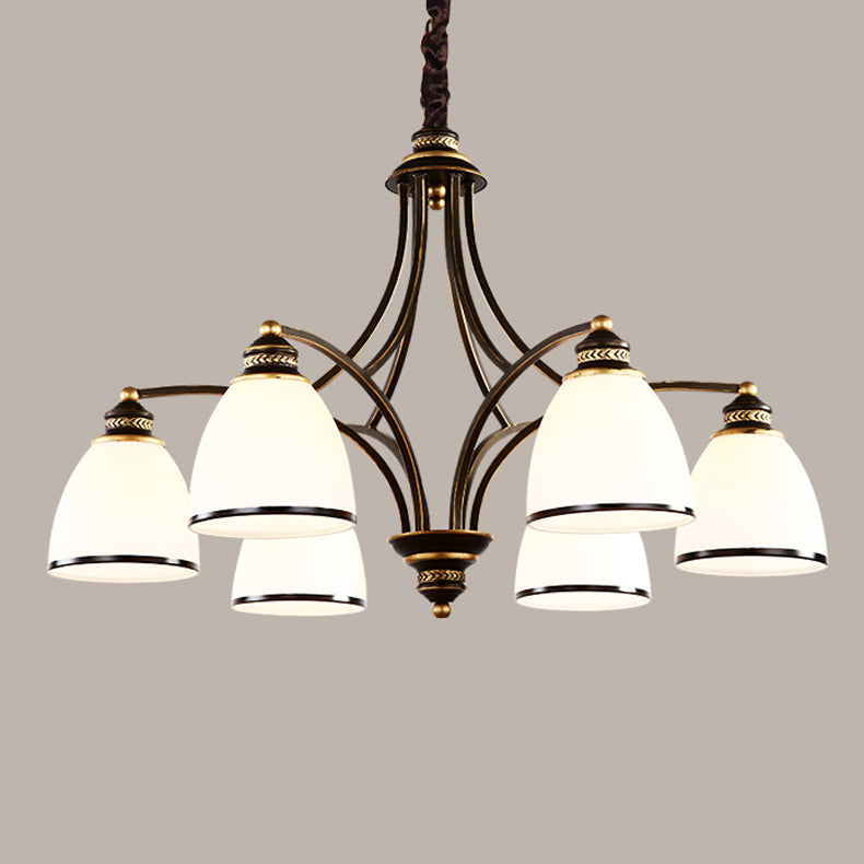 Lampadario in stile americano lampadario multi -testa appeso alla luce per il salotto