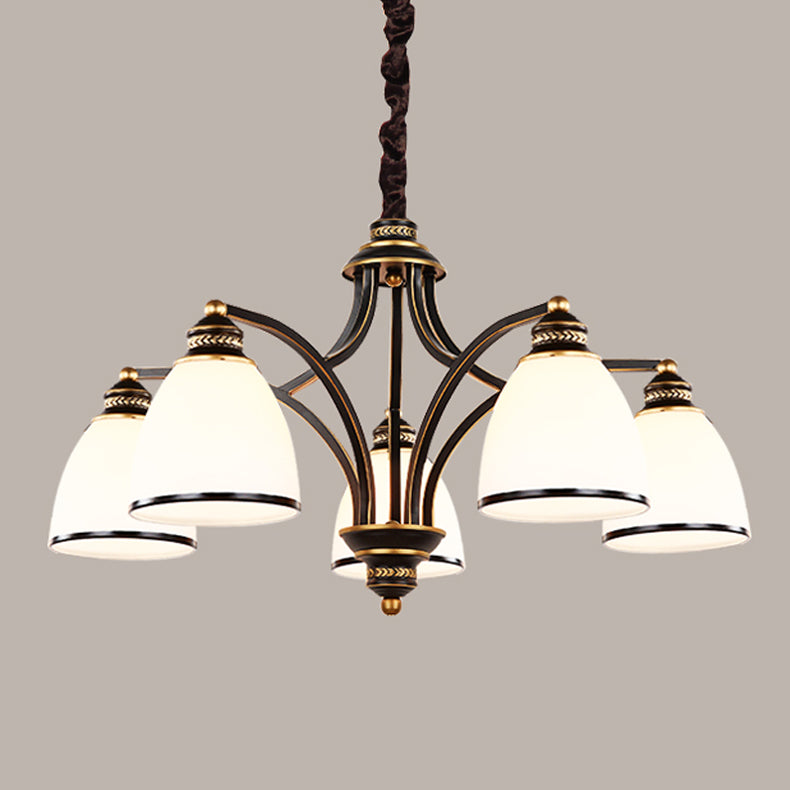 Lampadario in stile americano lampadario multi -testa appeso alla luce per il salotto