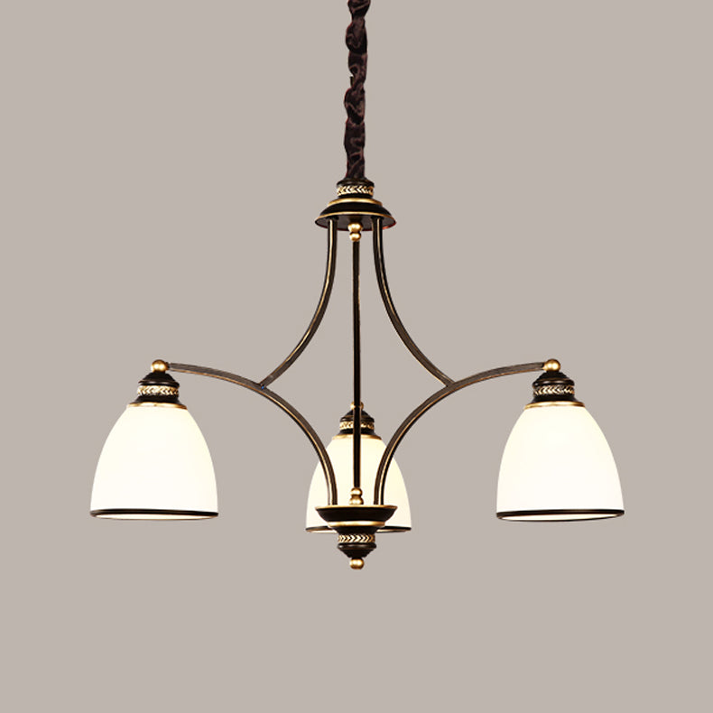 Lampadario in stile americano lampadario multi -testa appeso alla luce per il salotto