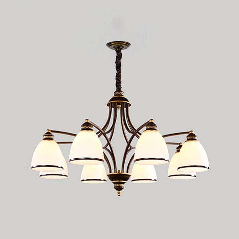 Lampadario in stile americano lampadario multi -testa appeso alla luce per il salotto