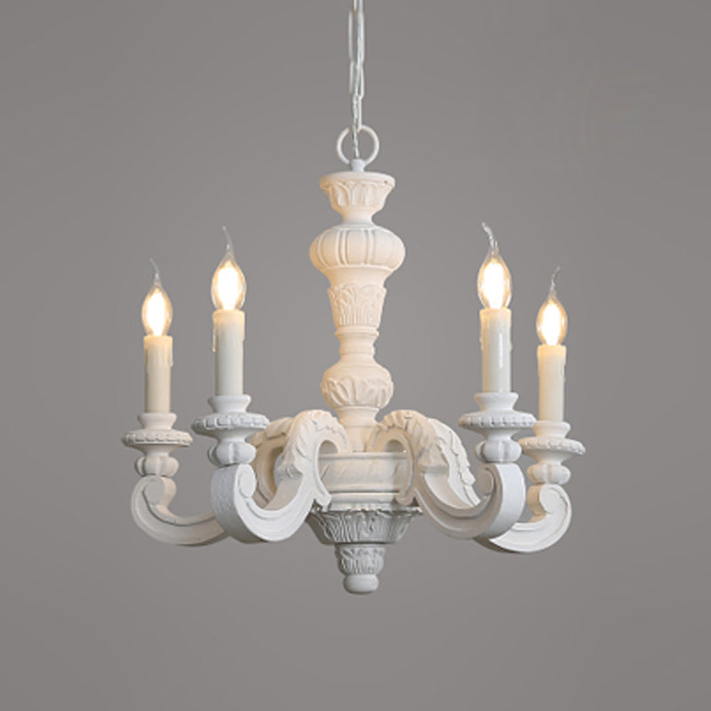 Wood Chandelier Lighting Candle Rustic Hanging Pendant for Living Room