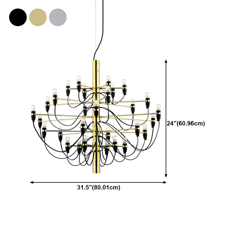 Sputnik Chandelier Industrial Style Multi Light Pendant for Living Room