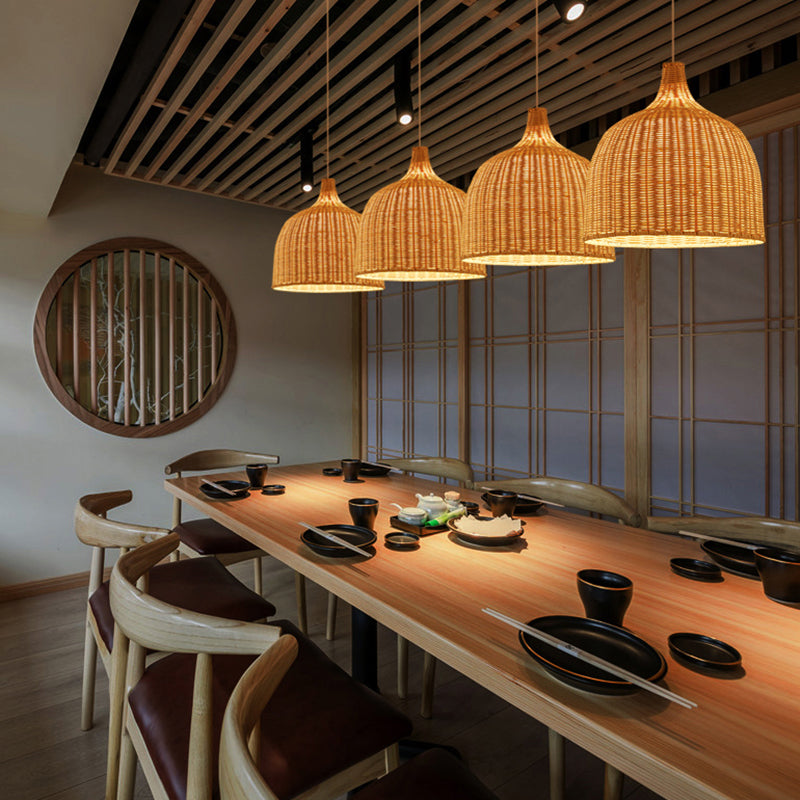Modern Rattan Hanging Light Simplicity Pendent Lighting Fixture for Restaurant