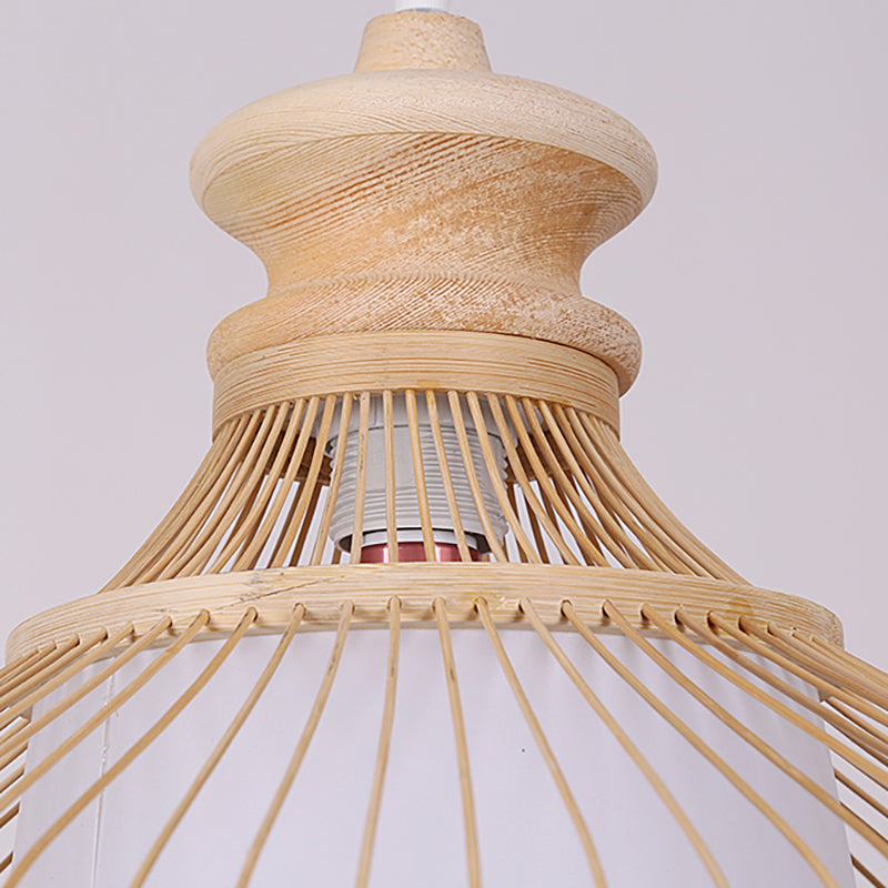 Bambus hängende Lichteinfachheit Geometrische hängende Beleuchtungsstoffe für Esszimmer