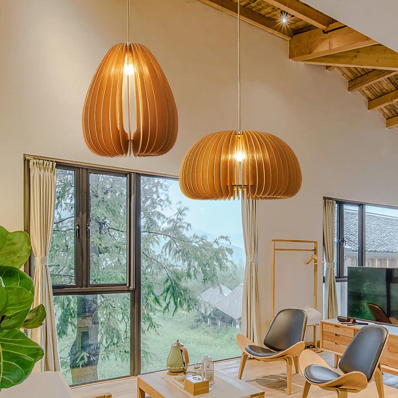 Nordic Style Pendant Ceiling Light Wood Living Room Hanging Light Fixture
