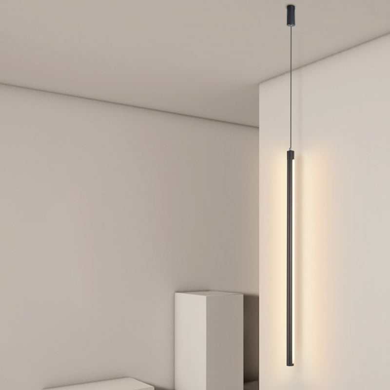 Linear Shape Metal Hanging Light Modern Style 1 Light Hanging Light Fixtures