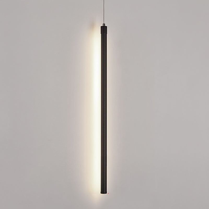 Linear Shape Metal Hanging Light Modern Style 1 Light Hanging Light Fixtures