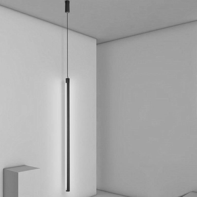 Linear Shape Metal Hanging Light Modern Style 1 Light Hanging Light Fixtures