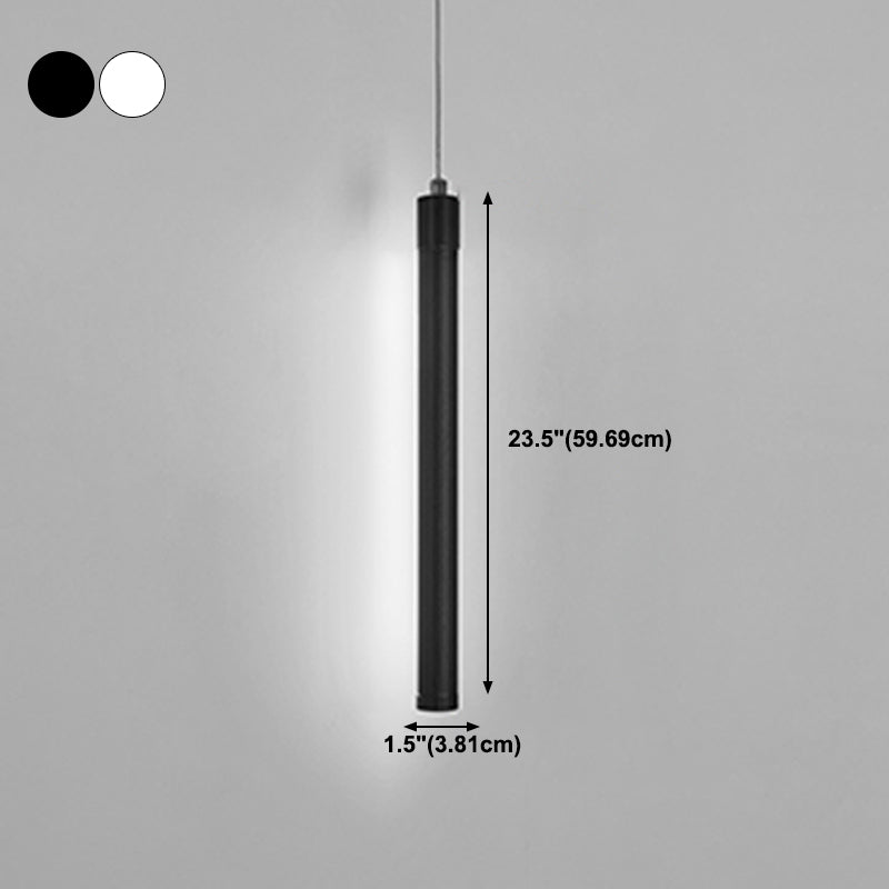 Linear Shape Metal Hanging Light Modern Style 1 Light Hanging Light Fixtures