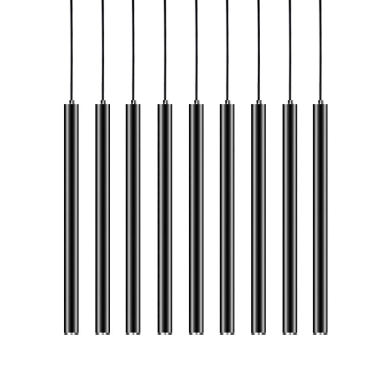 Forme cylindrique Métal Hanging Light Moderne Style 1 Lumière Lumière Lumière