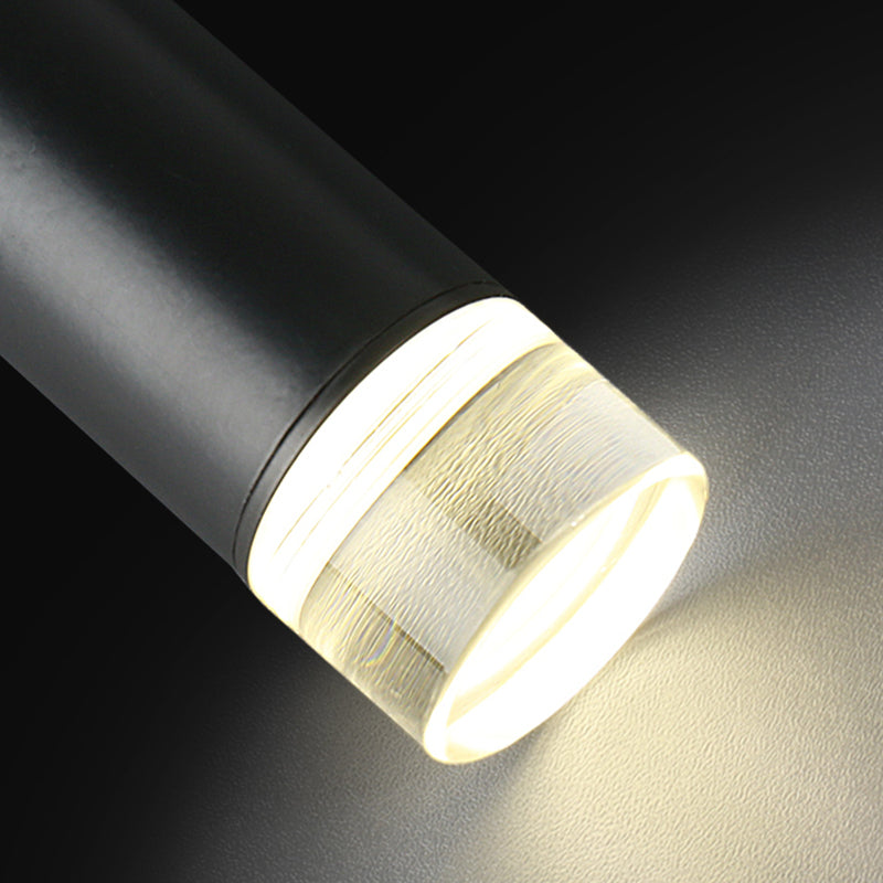 Forme cylindrique Métal Hanging Light Moderne Style 1 Lumière Lumière Lumière