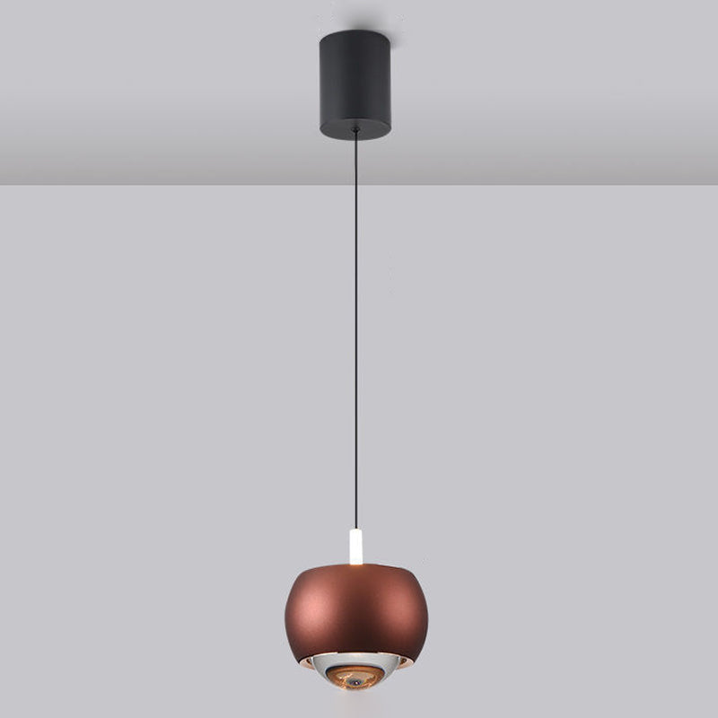 Spherical Shape Hanging Lighting Modern Style Metal 2 Light Hanging Lamp for Living Room