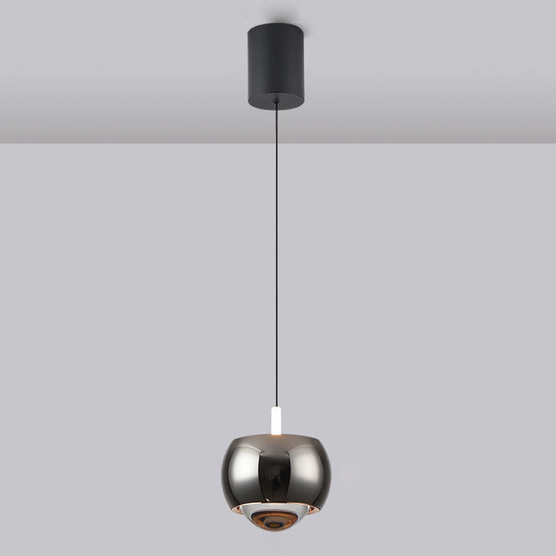Spherical Shape Hanging Lighting Modern Style Metal 2 Light Hanging Lamp for Living Room