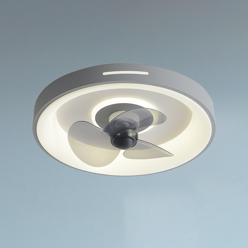 Modern Geometric Fan Light Metal Colorful 20" Wide Flush Mount Light for Living Room