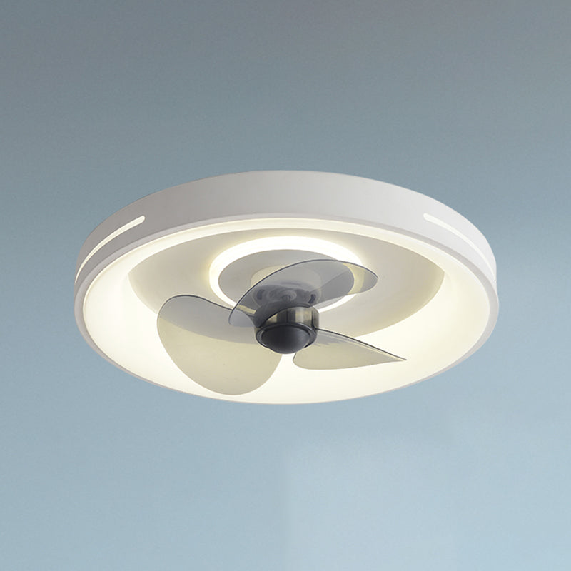 Modern Geometric Fan Light Metal Colorful 20" Wide Flush Mount Light for Living Room