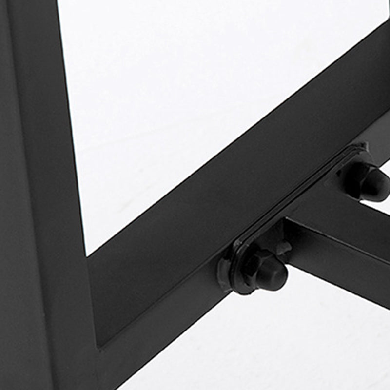 Brown Modern Style Bar Table in Metal and Wood Indoor Counter Table