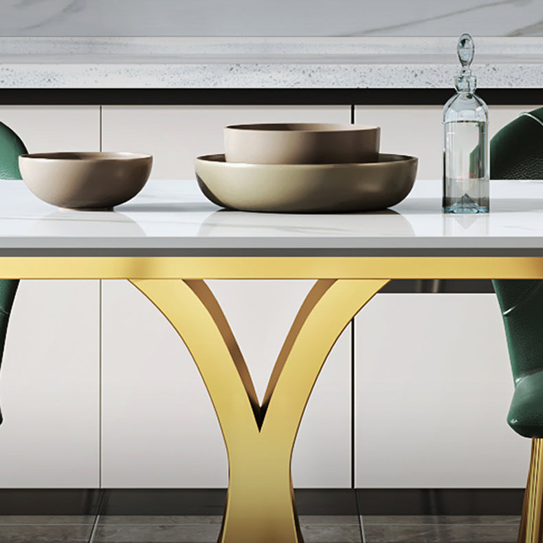 Modern 1/4/5/6/7 Pieces Dining Table Set Sintered Stone Dinette Set for Home Use