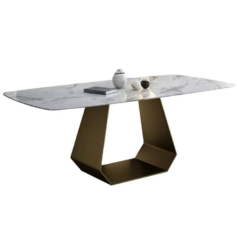 Minimalist 1/4/5/7 Pieces Rectangular Dining Table Set Sintered Stone Furniture for Home