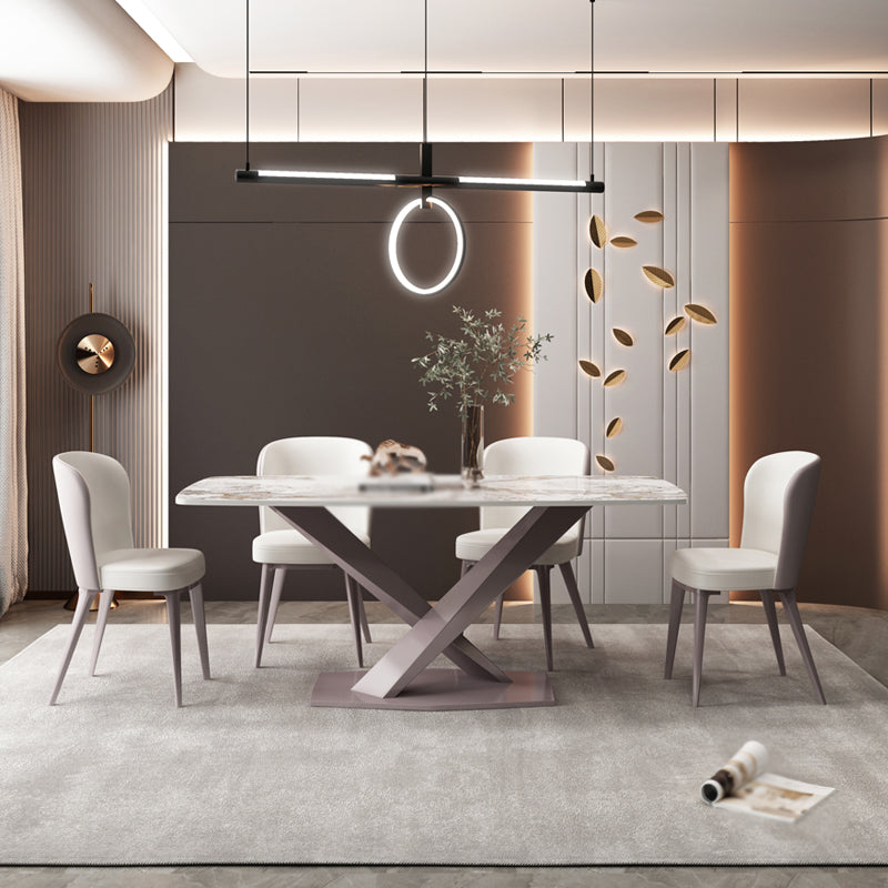 1/2/2/5/6/7 PIÈCES PIÈCES DANS DE CUIE INDOOR Table et chaise fritté