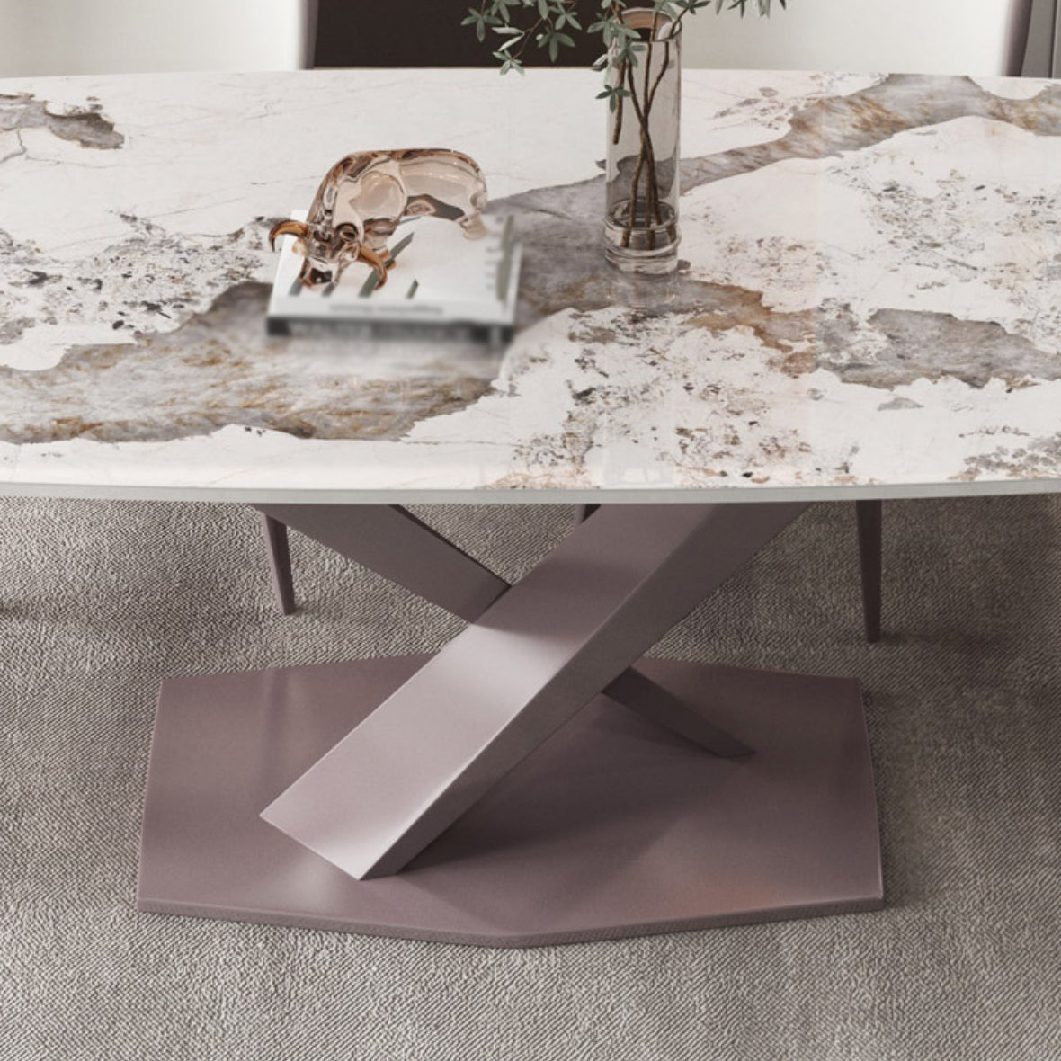 1/2/2/5/6/7 PIÈCES PIÈCES DANS DE CUIE INDOOR Table et chaise fritté