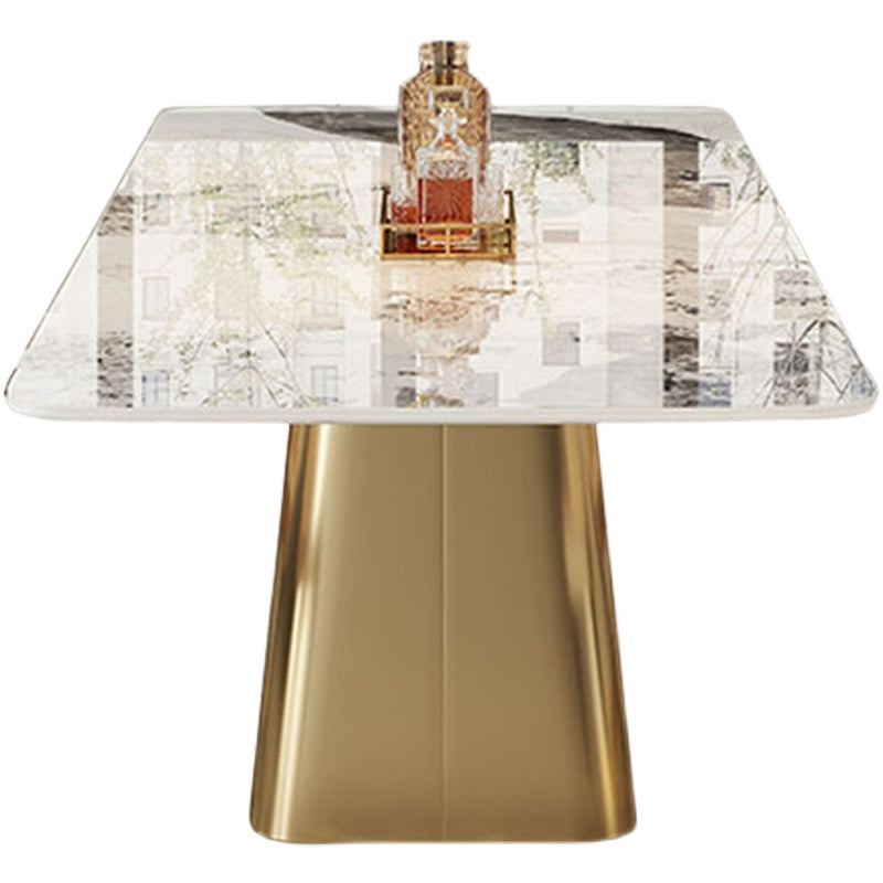 Style contemporain 1/3/4/7 Pièces Ensemble de restauration Rectangulaire Ensemble de table à manger en pierre fritté