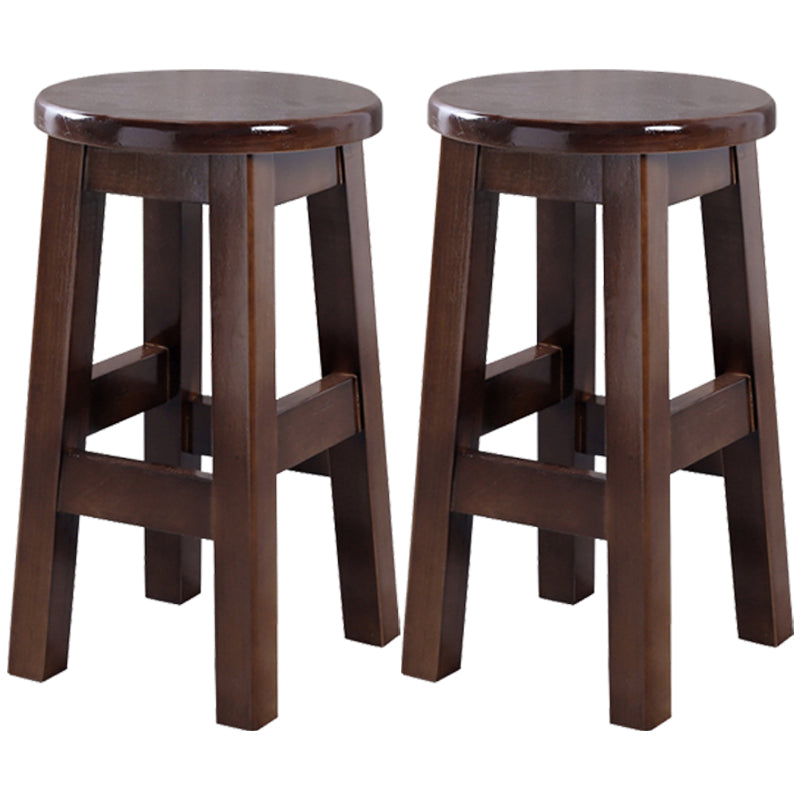 Taburete contemporáneo de barra de goma taburete de bar de interior con asiento de madera y reposapiés