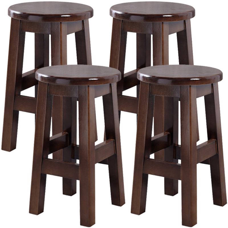 Taburete contemporáneo de barra de goma taburete de bar de interior con asiento de madera y reposapiés