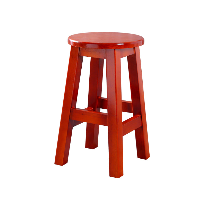 Taburete contemporáneo de barra de goma taburete de bar de interior con asiento de madera y reposapiés