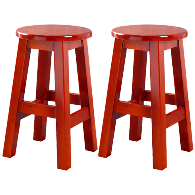 Taburete contemporáneo de barra de goma taburete de bar de interior con asiento de madera y reposapiés
