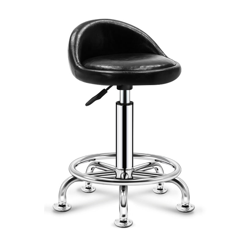 Modern Rotatable Adjustable Counter Stool Steel Cashier Bar Stool with Cushion and Pedal