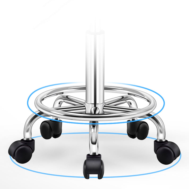Modern Rotatable Adjustable Counter Stool Steel Cashier Bar Stool with Cushion and Pedal