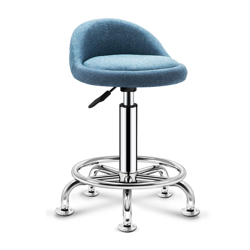 Modern Rotatable Adjustable Counter Stool Steel Cashier Bar Stool with Cushion and Pedal