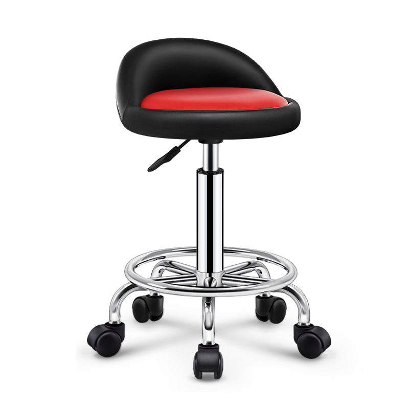 Modern Rotatable Adjustable Counter Stool Steel Cashier Bar Stool with Cushion and Pedal