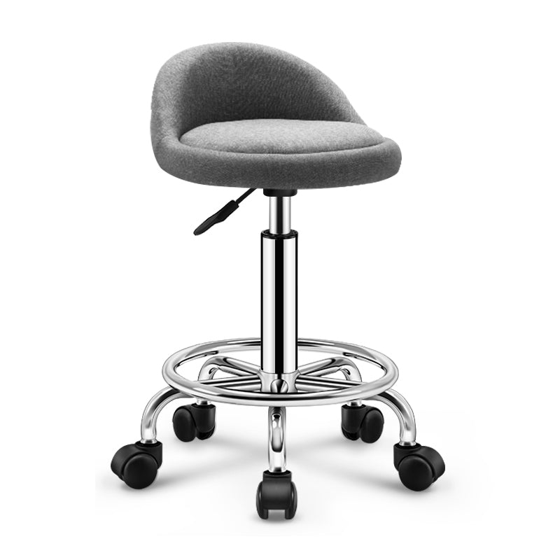 Modern Rotatable Adjustable Counter Stool Steel Cashier Bar Stool with Cushion and Pedal