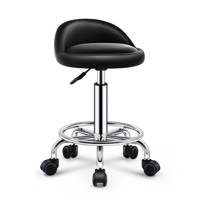 Modern Rotatable Adjustable Counter Stool Steel Cashier Bar Stool with Cushion and Pedal